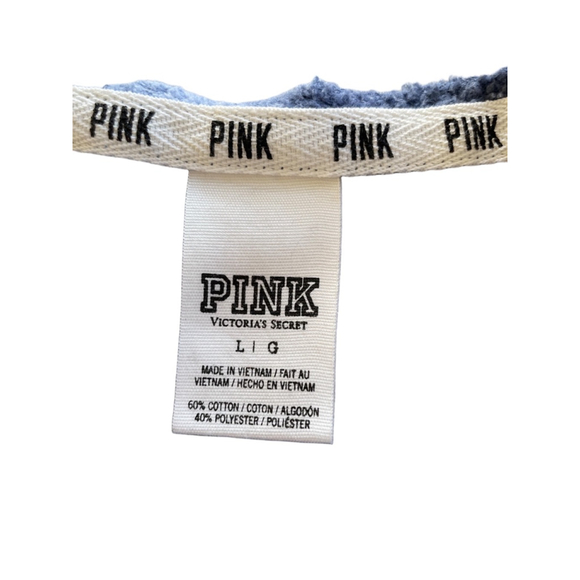 Women's PINK Tie Dye Sweatshirt Large Blue - Picture 3 of 3